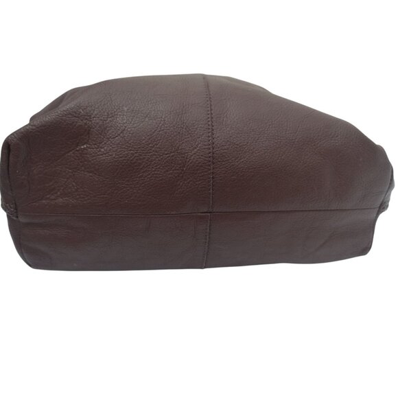 Lucky Brand Y2K Soft Leather Hobo Slouch Shoulder Bag Studded Pebbled Boho READ - Picture 5 of 9